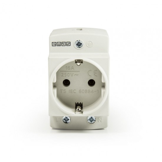 Emas EPREU2G Raya Montaj Topraklı Priz - Fiş
